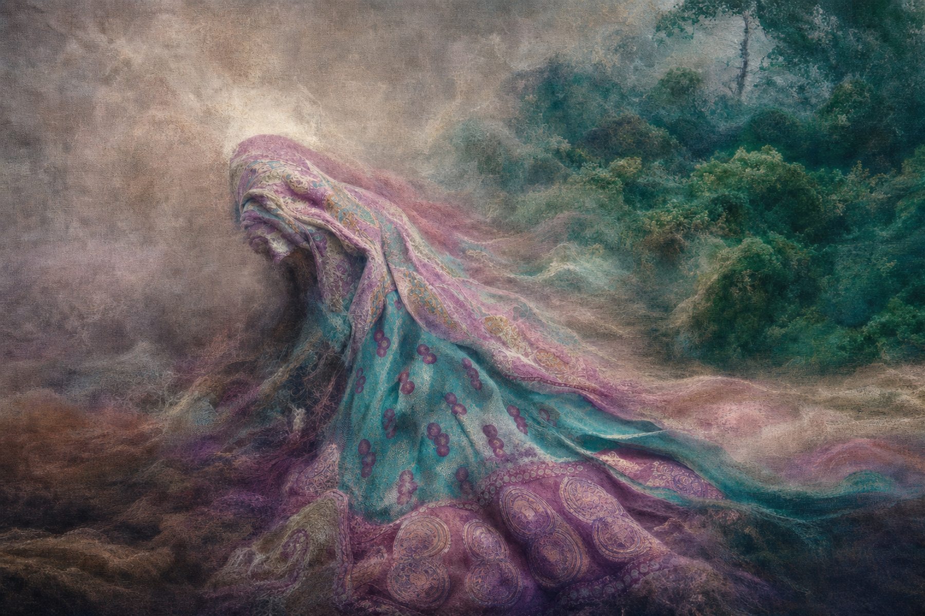Photography-rooted textile artwork, study 01