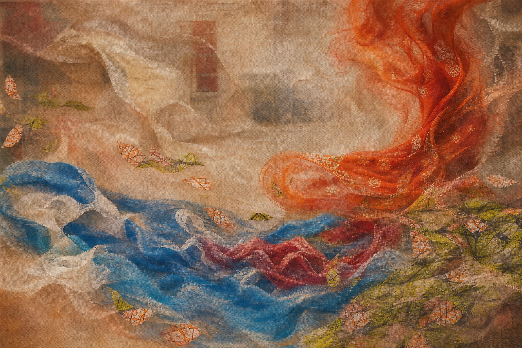 Photography-rooted textile artwork, study 02